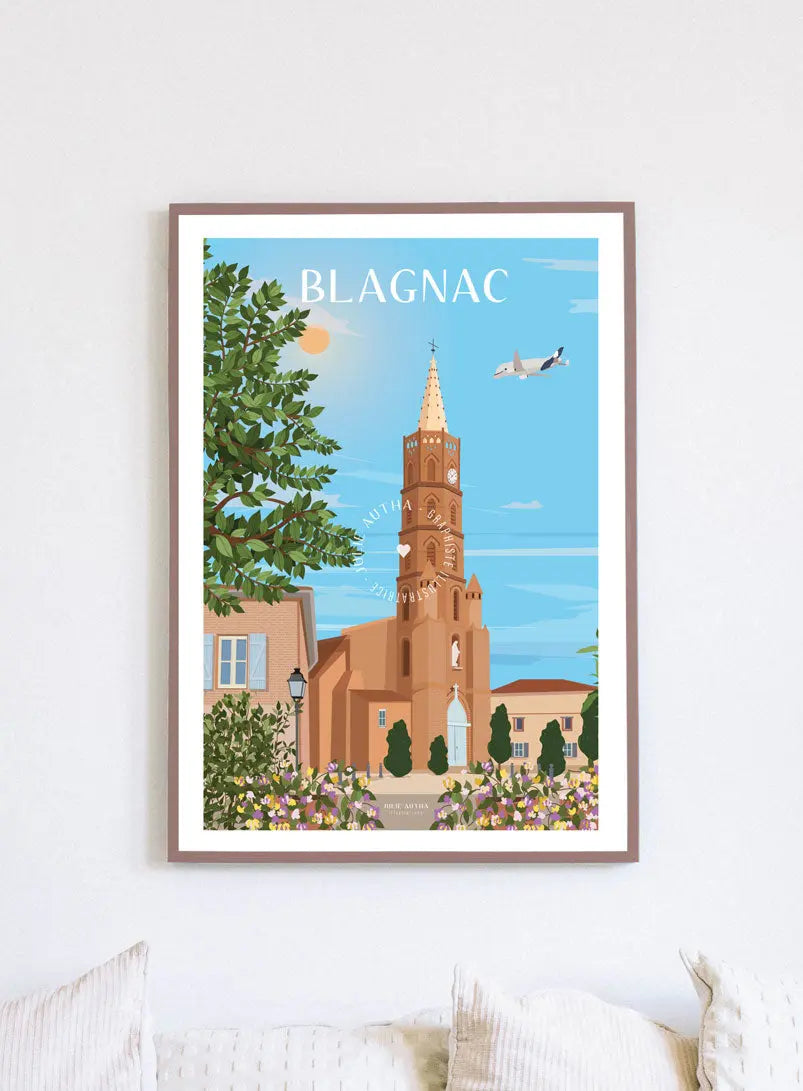 Blagnac et le Béluga - Affiche Julie Autha
