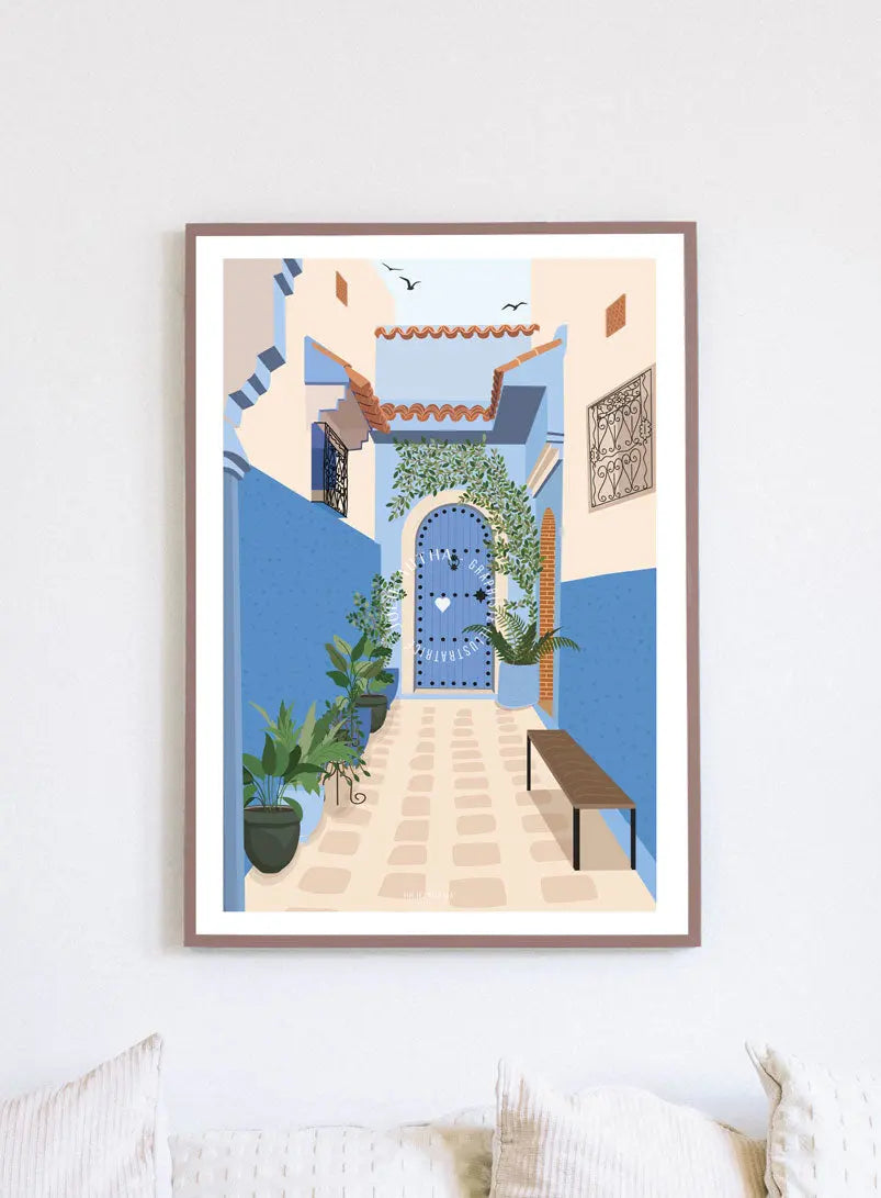 Chefchaouen - Affiche Julie Autha