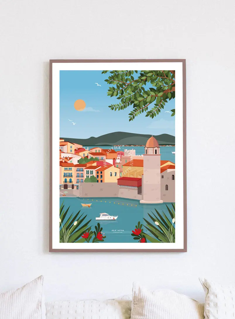 Collioure - Affiche Julie Autha