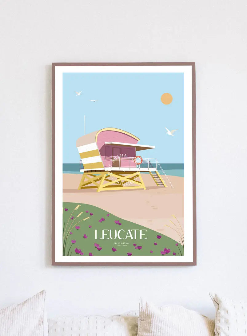 Poste naturiste Leucate - Affiche Julie Autha