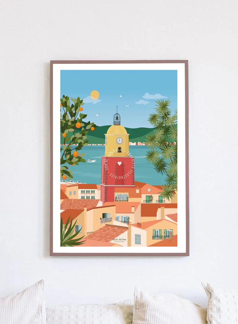 Saint Tropez - Affiche Julie Autha