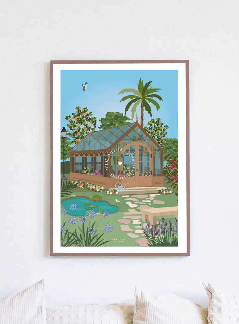 La Serre au printemps - Affiche Julie Autha