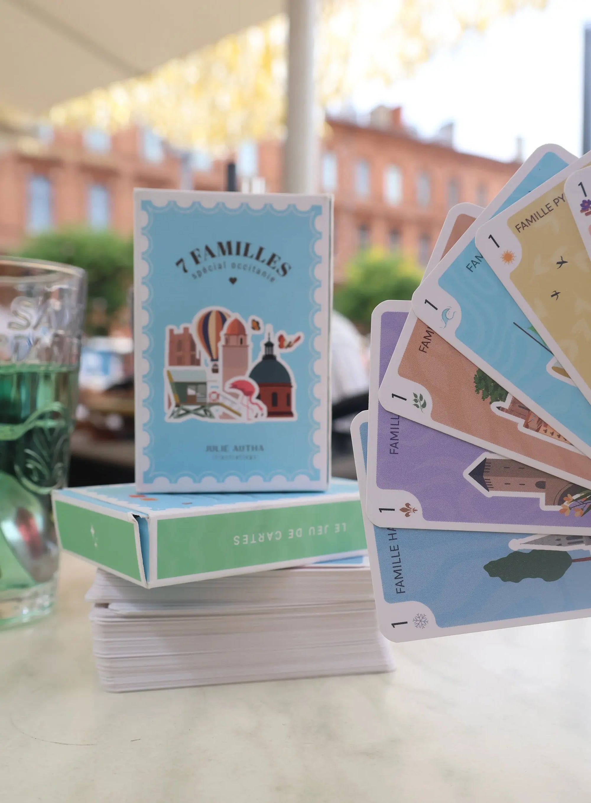 Jeu de cartes - Les 7 familles spécial Occitanie (01) Julie Autha