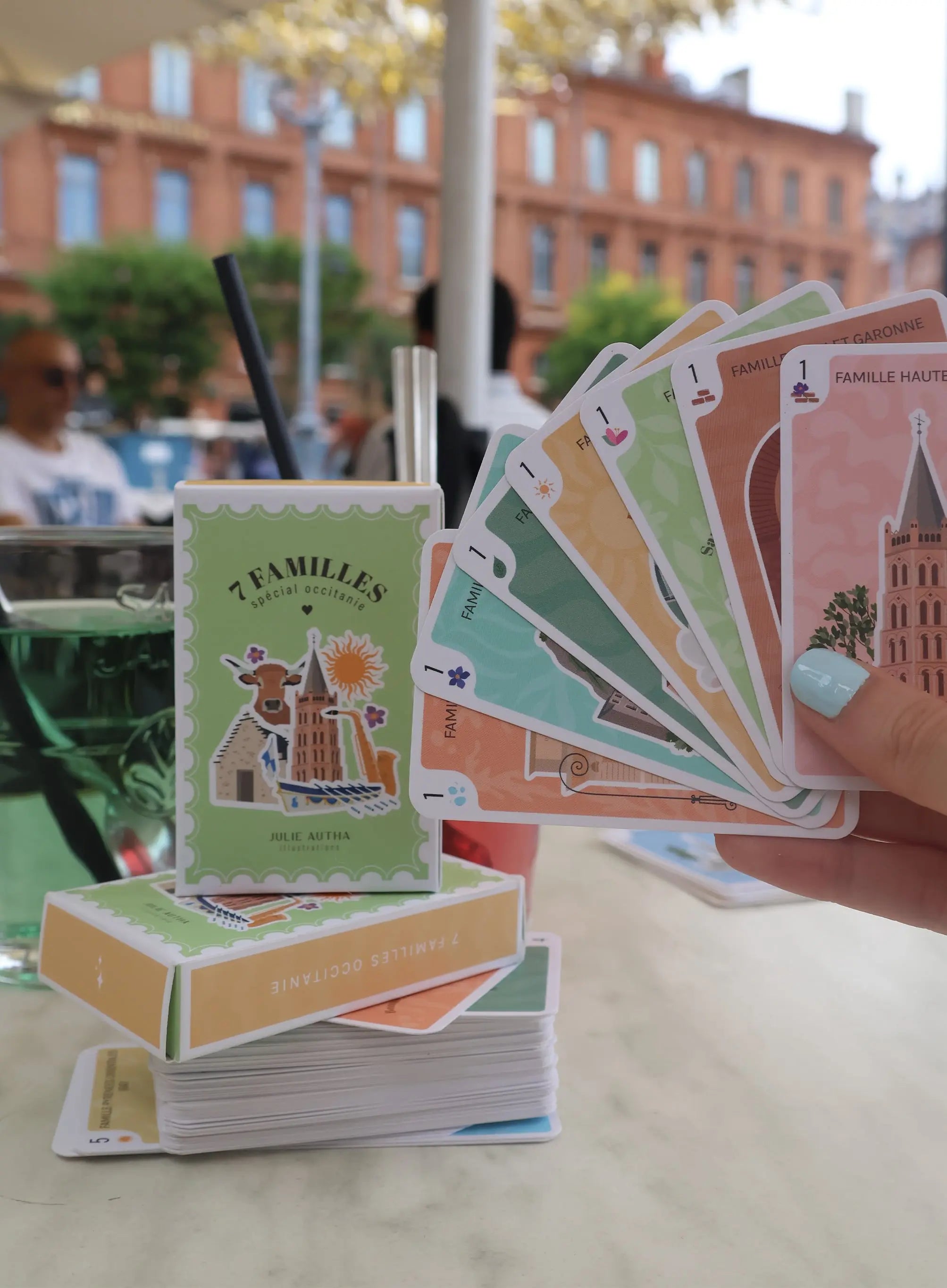 Jeu de cartes - Les 7 familles spécial Occitanie (02) Julie Autha