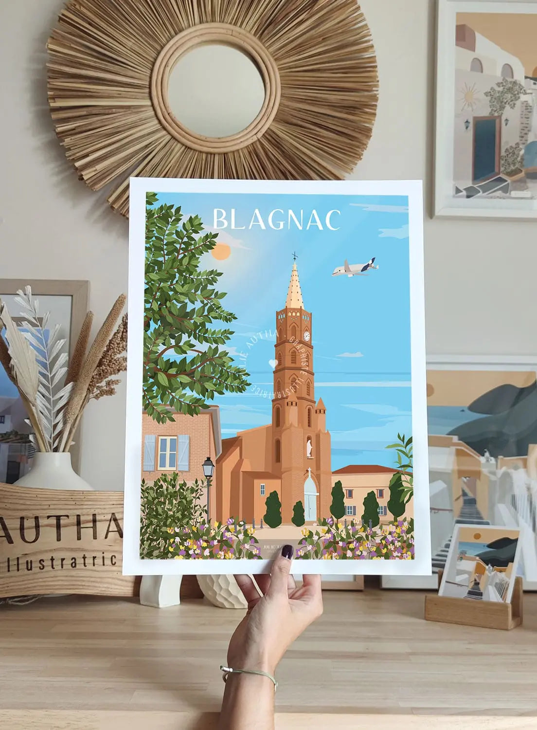 Blagnac et le Béluga - Affiche Julie Autha