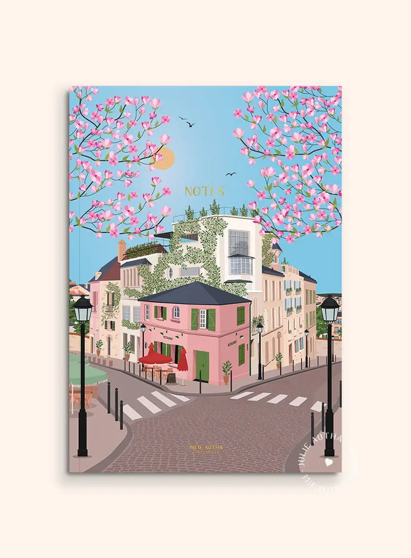 Carnet de notes A5 - Montmartre Julie Autha