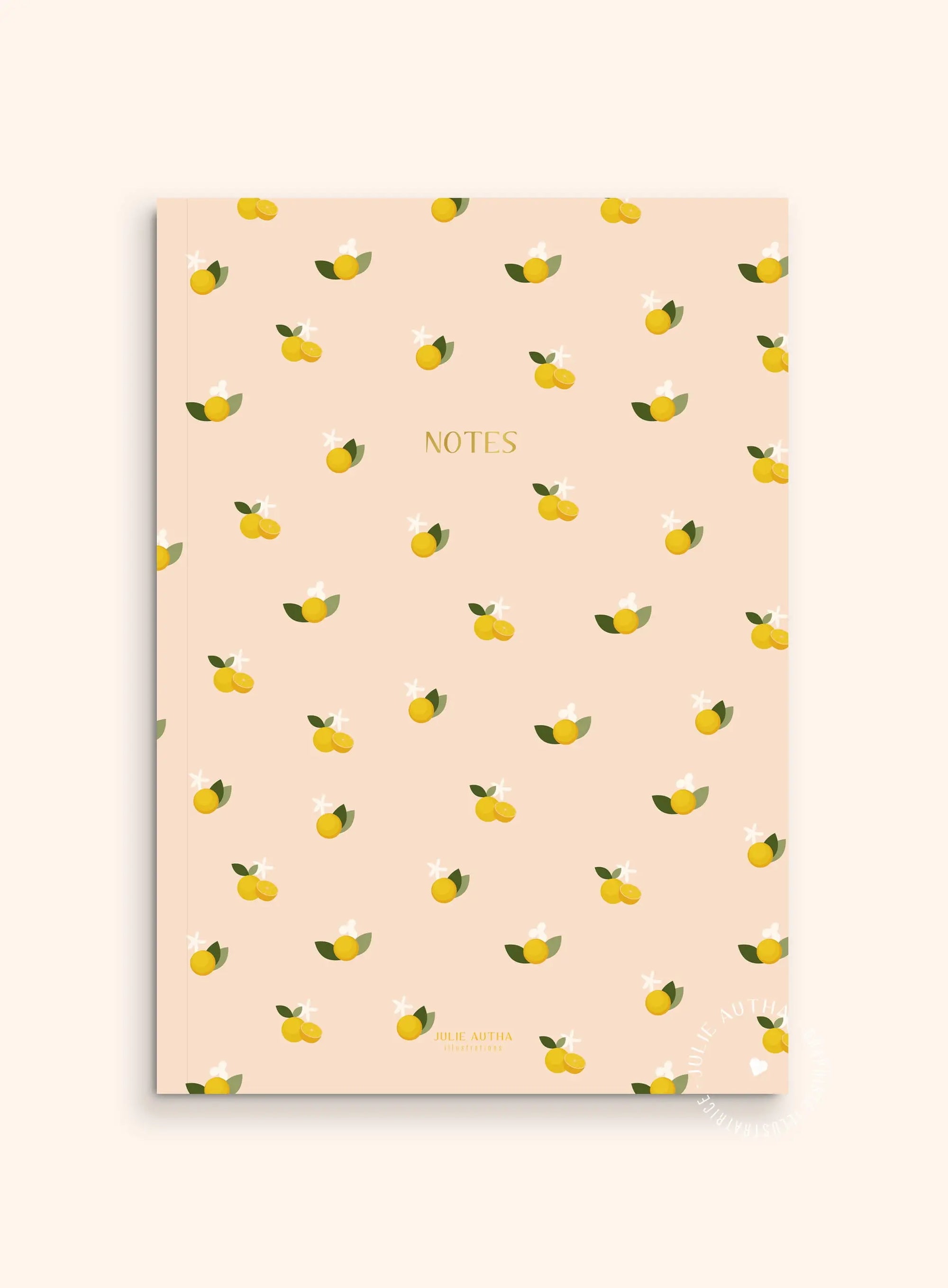 Carnet de notes A5 - Citrons Julie Autha