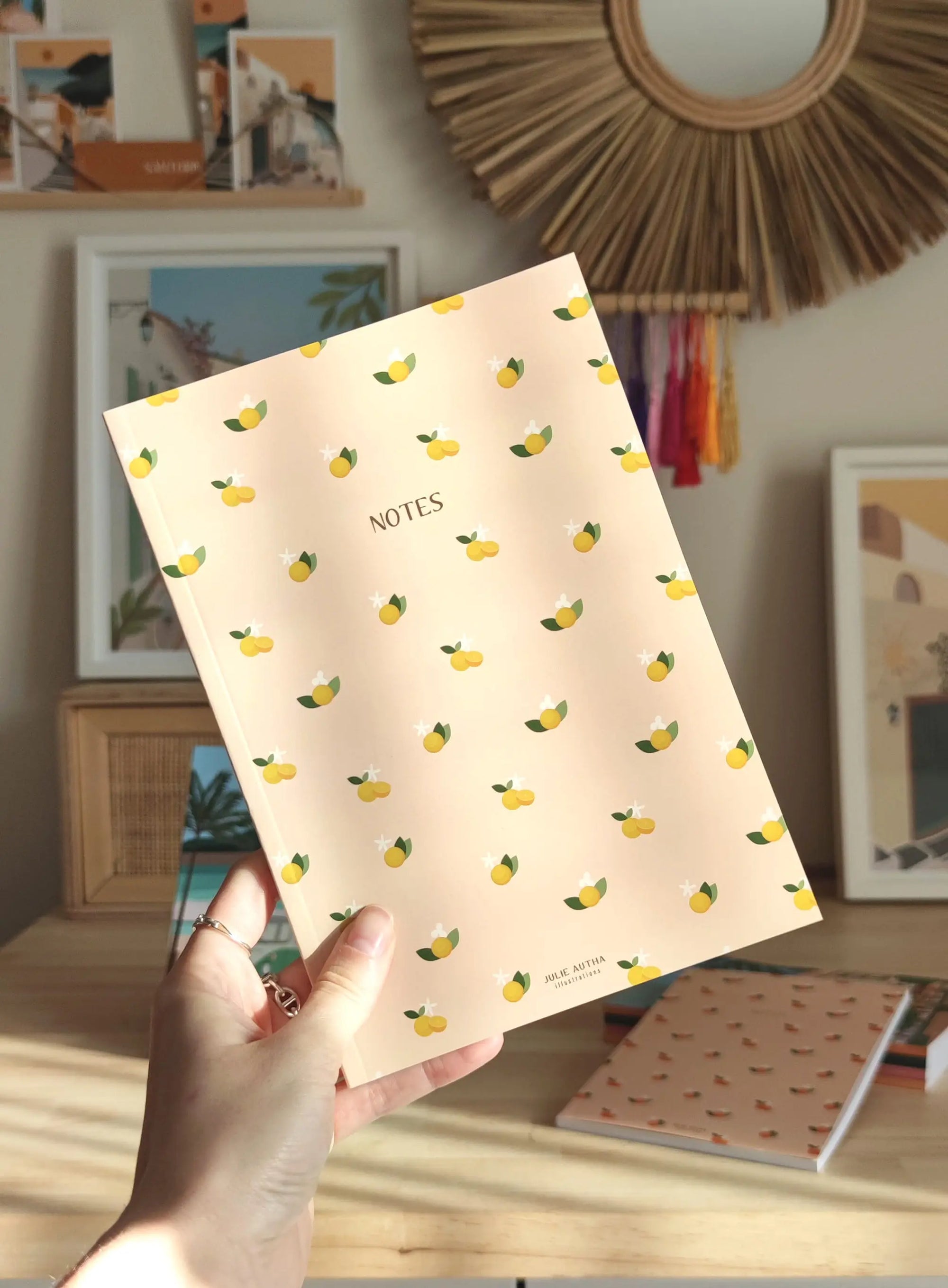 Carnet de notes A5 - Citrons Julie Autha