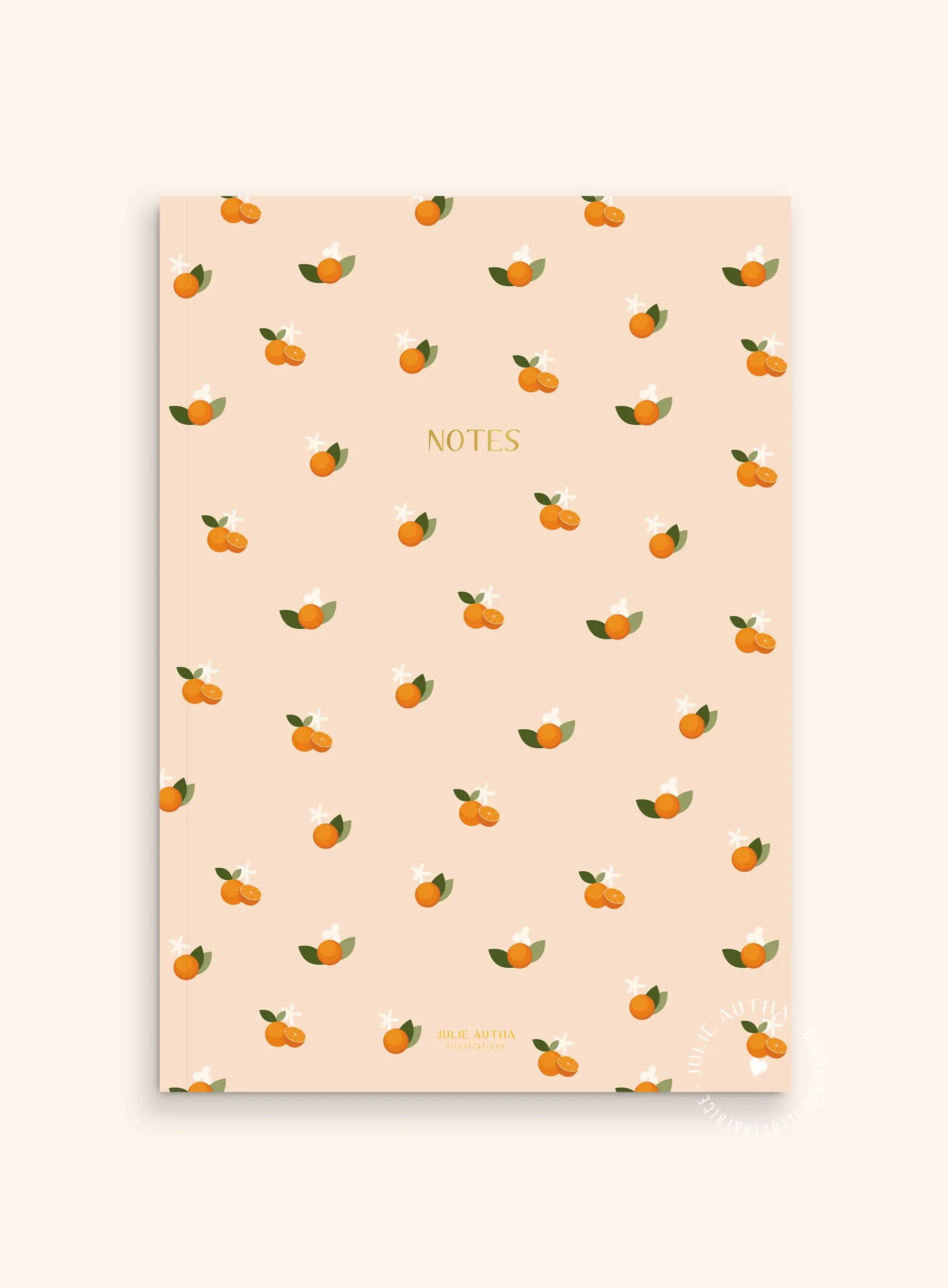 Carnet de notes A5 - Oranges Julie Autha
