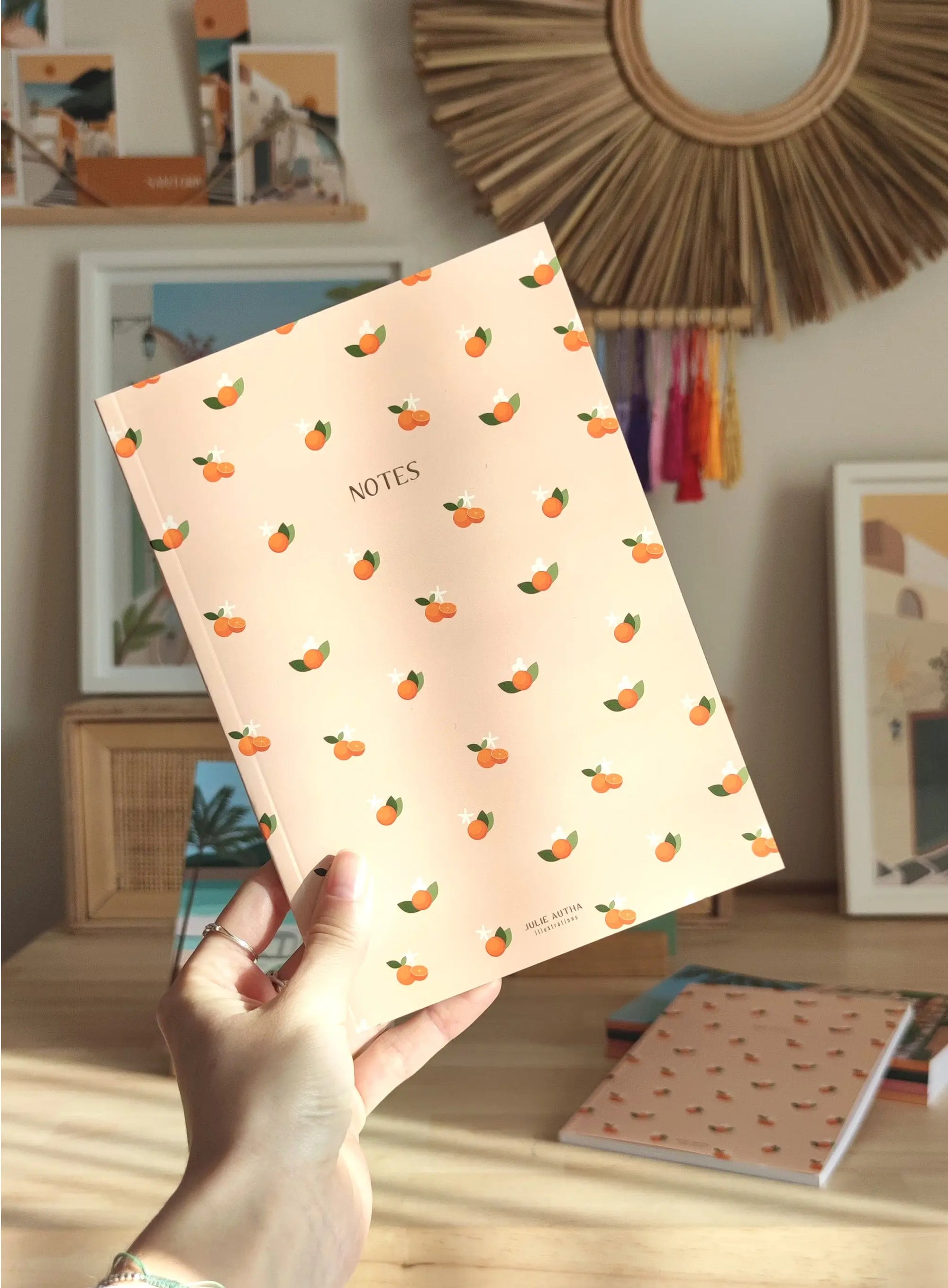Carnet de notes A5 - Oranges Julie Autha