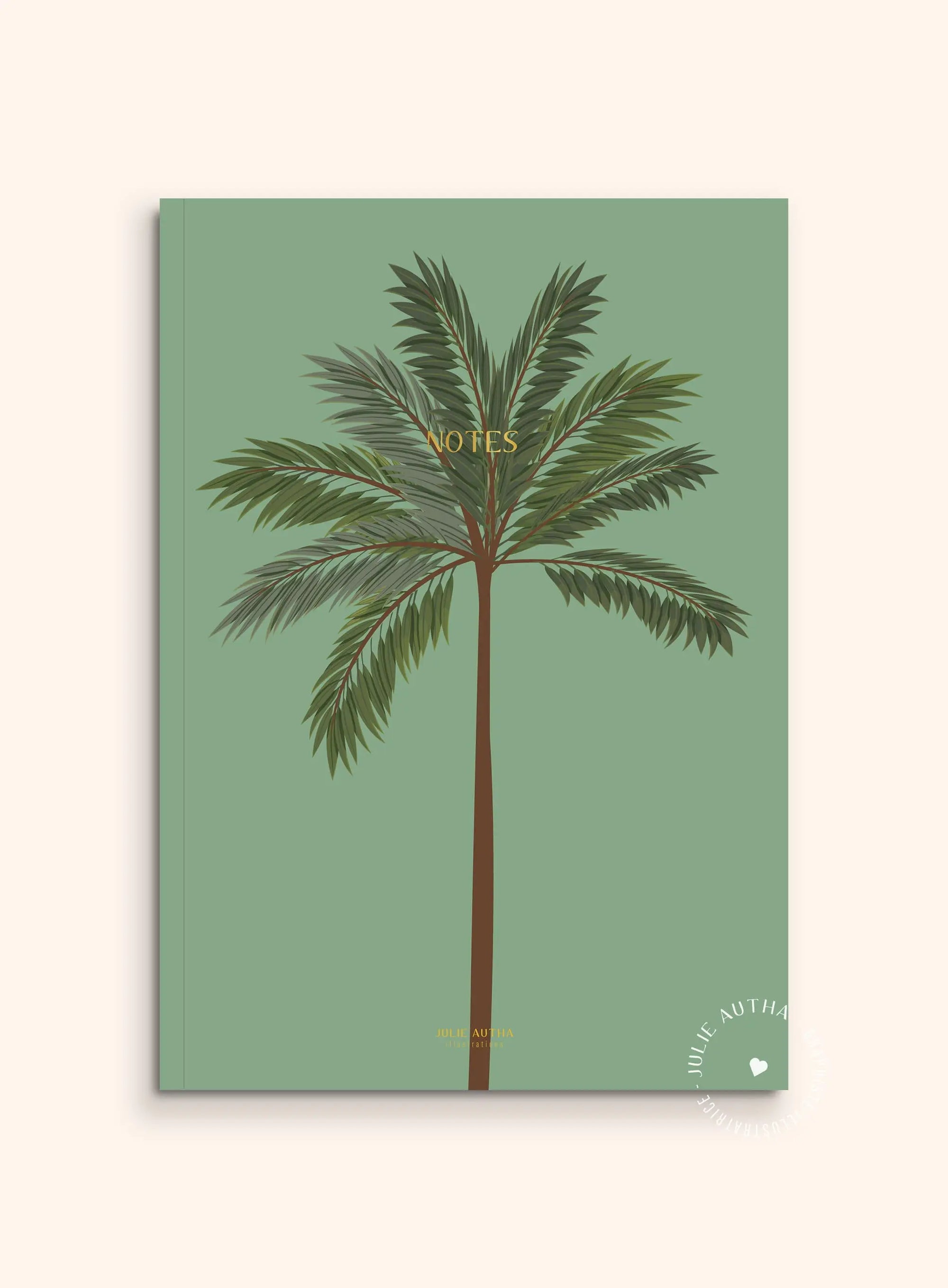 Carnet de notes A5 - Palmier Julie Autha