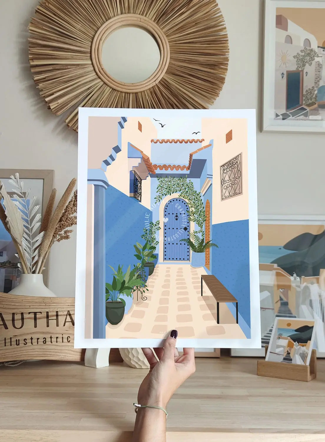 Chefchaouen - Affiche Julie Autha