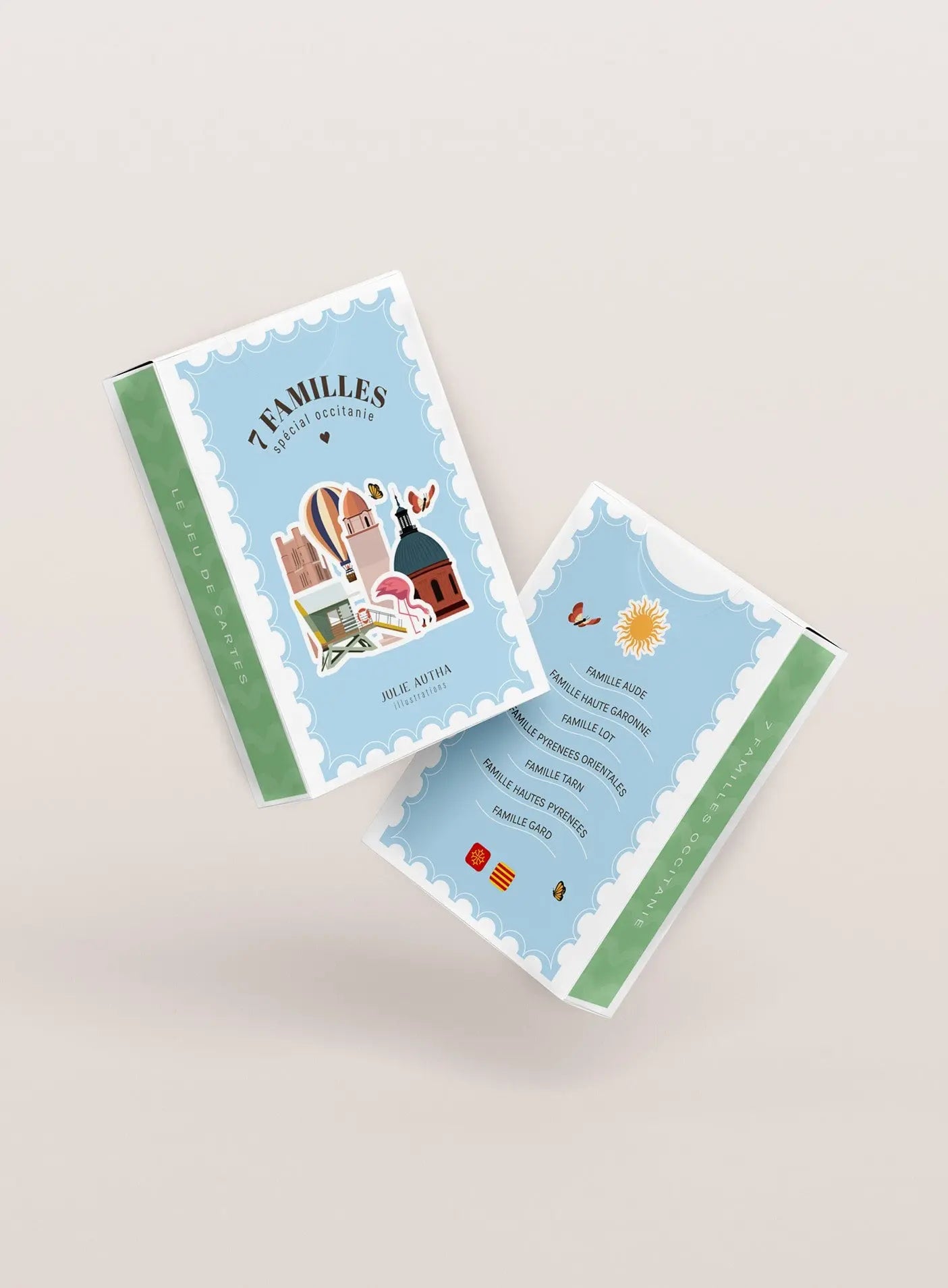 Jeu de cartes - Les 7 familles spécial Occitanie (01) Julie Autha