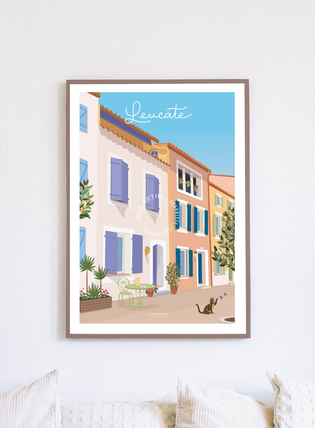 Leucate village - Affiche Julie Autha