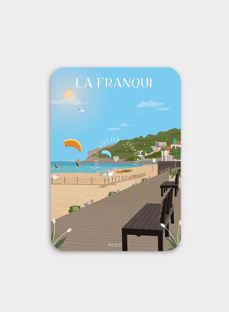 Magnet La Franqui promenade Julie Autha
