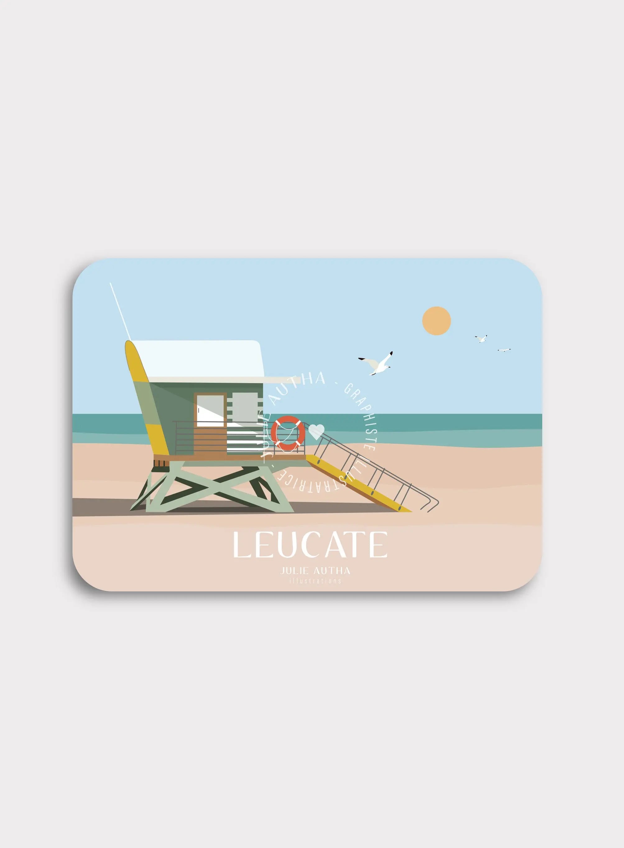 Magnet Poste de secours vert Leucate Julie Autha