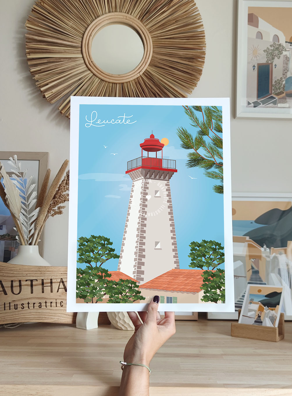 Phare de Leucate - Affiche Julie Autha