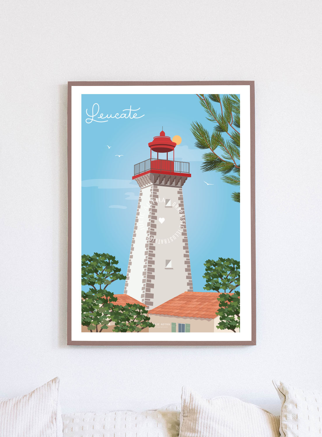 Phare de Leucate - Affiche Julie Autha
