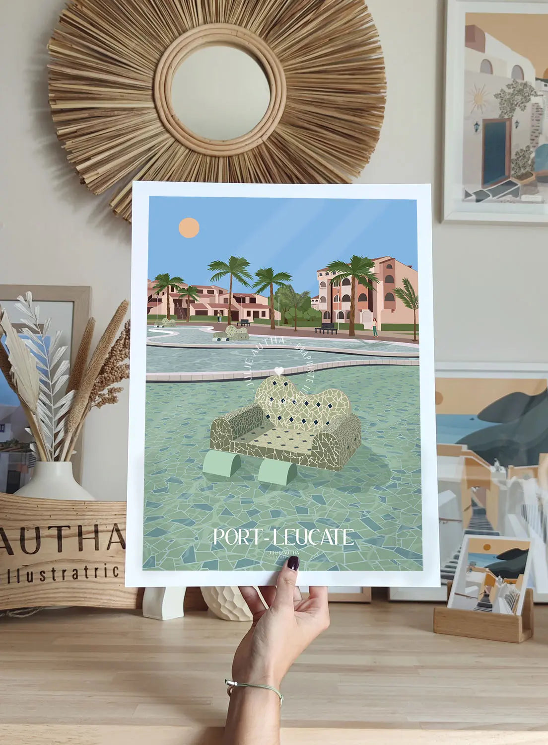 Les Rizières de Port-Leucate - Affiche Julie Autha