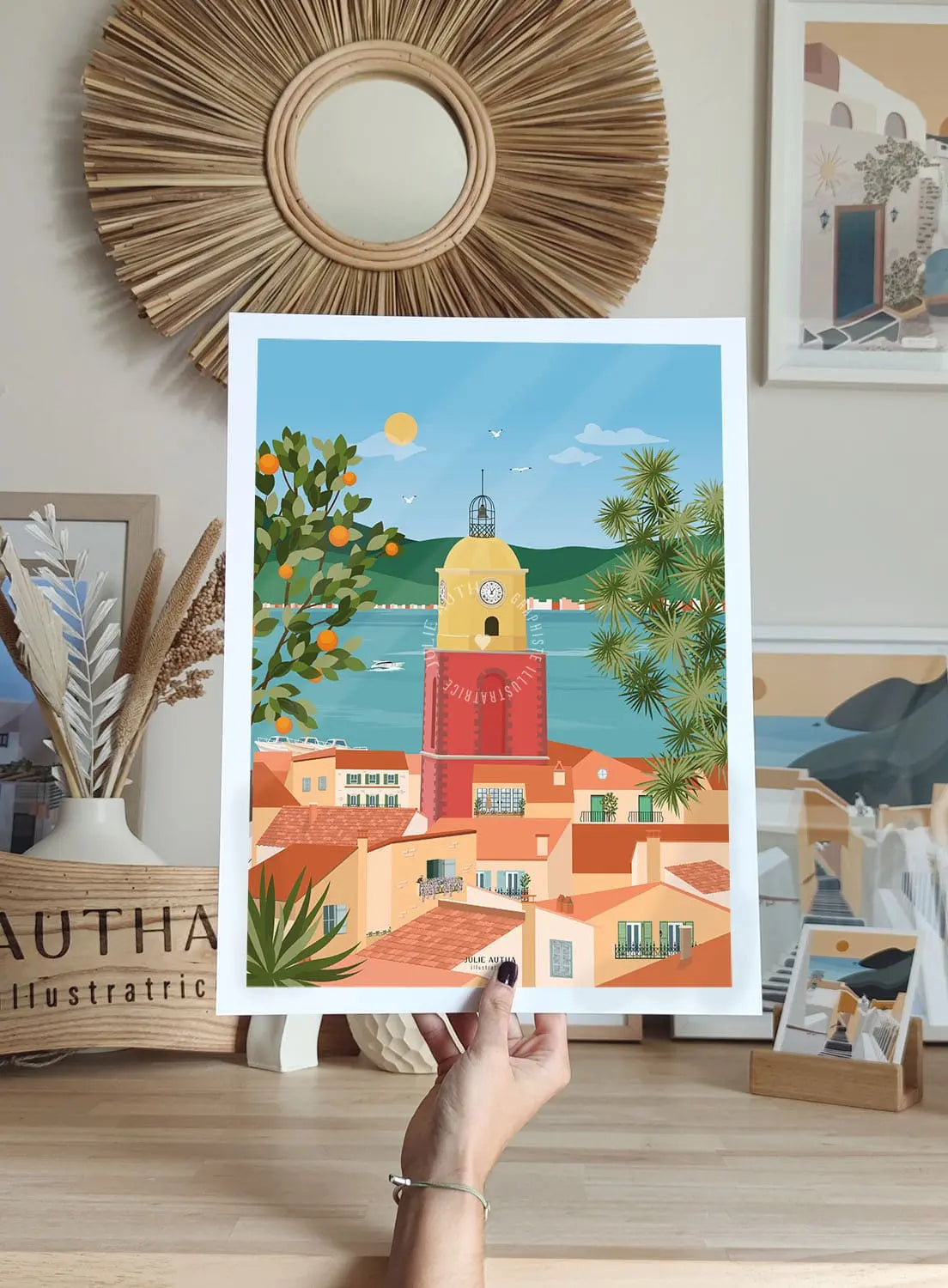 Saint Tropez - Affiche Julie Autha