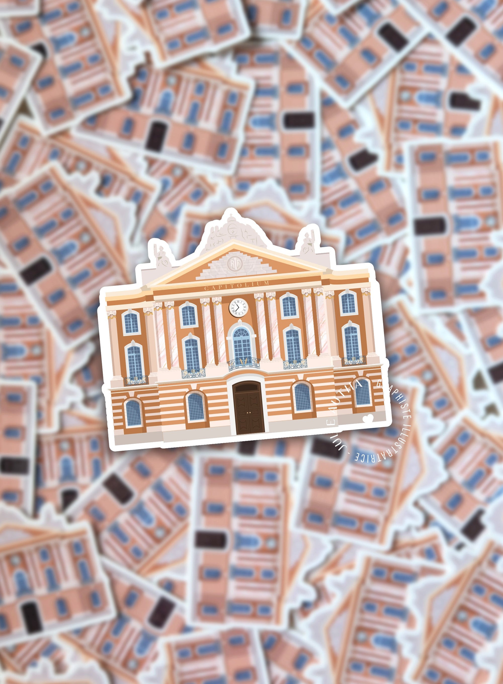 Sticker Toulouse le Capitole Julie Autha
