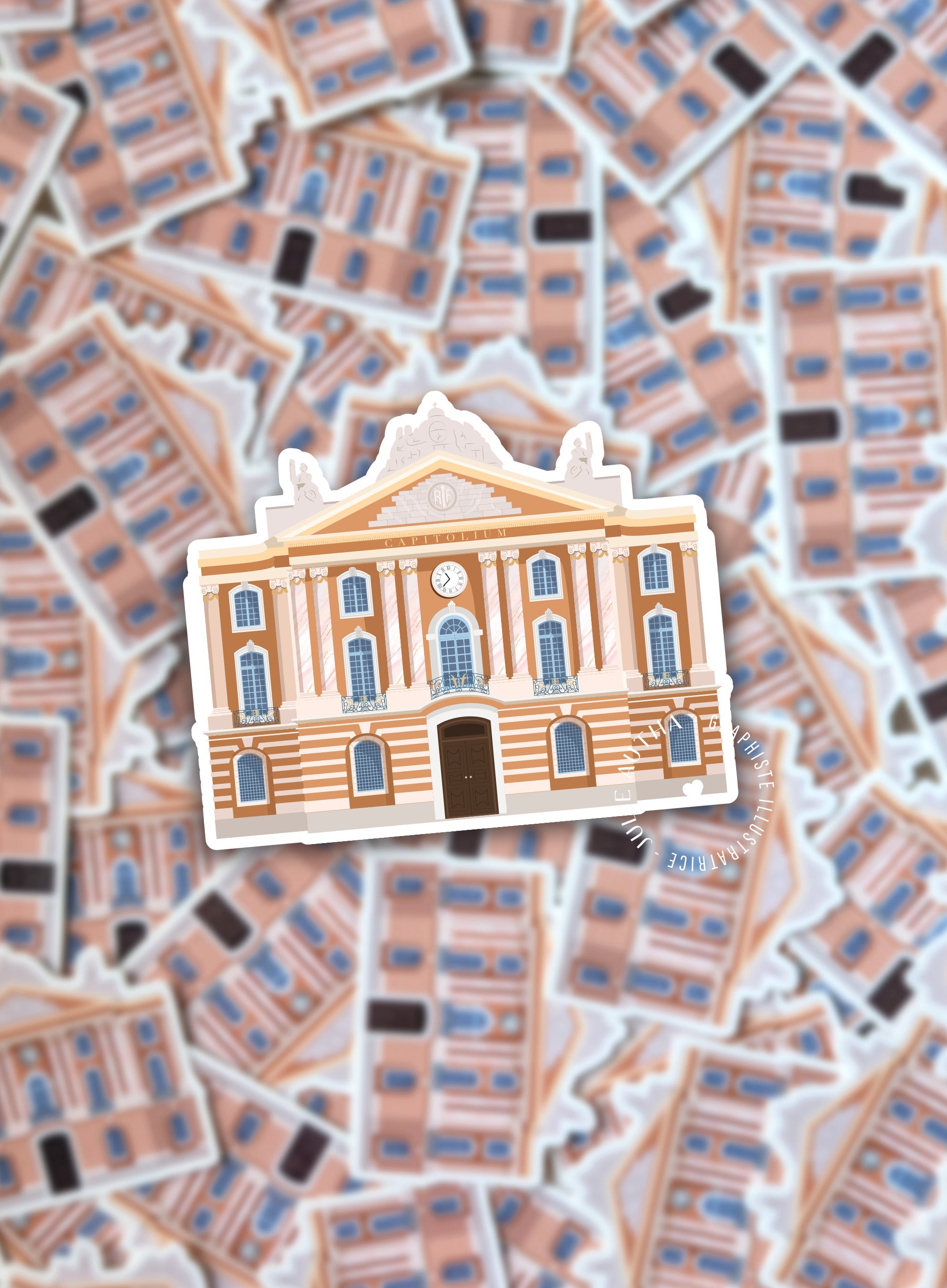 Sticker Toulouse le Capitole Julie Autha