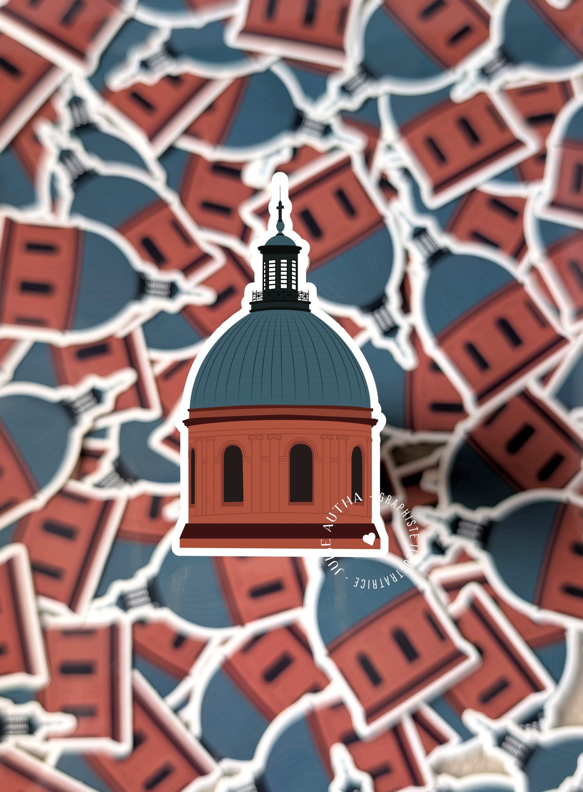 Sticker Toulouse Dôme la Grave Julie Autha